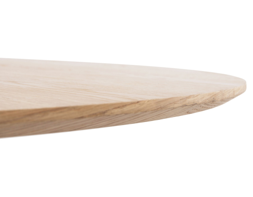 ΤΡΑΠΕΖΙ ΣΤΡΟΓΓΥΛΟ DENTY HM9612.01 MDF ΜΕ ΚΑΠΛΑΜΑ ΔΡΥΟΣ-ΧΡΩΜΑ ΔΡΥΟΣ Φ120x75Υεκ.