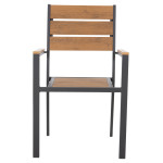 ΠΟΛΥΘΡΟΝΑ ΑΛΟΥΜΙΝΙΟΥ SAGA HM5981.03 ΑΝΘΡΑΚΙ-POLYWOOD ΣΕ ΦΥΣΙΚΟ 55x55x86Υεκ.