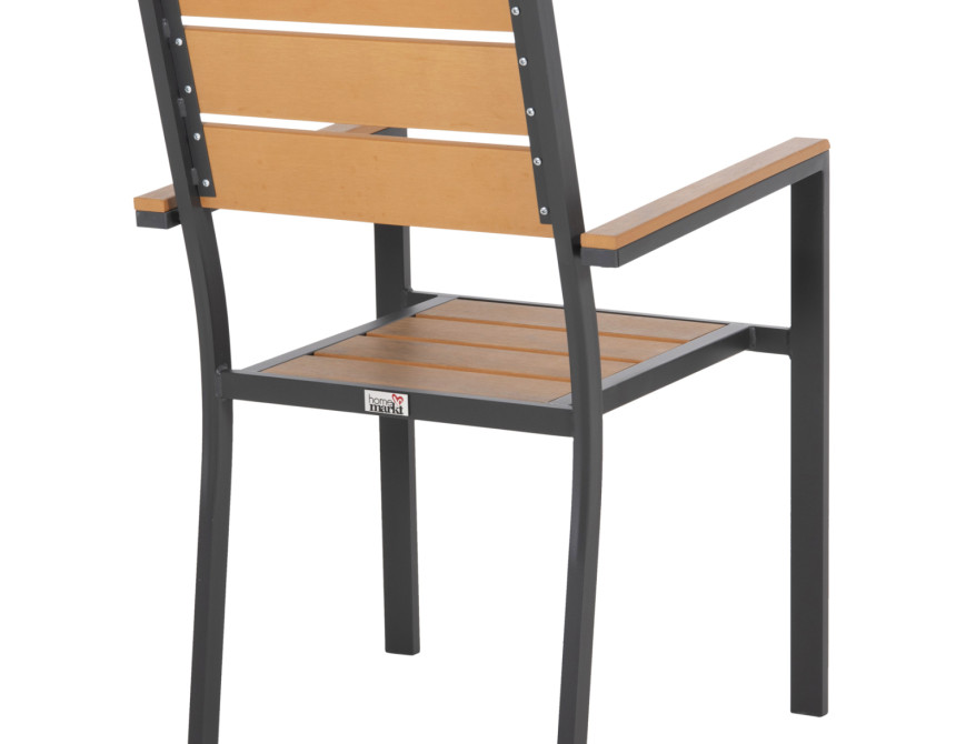ΠΟΛΥΘΡΟΝΑ ΑΛΟΥΜΙΝΙΟΥ SAGA HM5981.03 ΑΝΘΡΑΚΙ-POLYWOOD ΣΕ ΦΥΣΙΚΟ 55x55x86Υεκ.