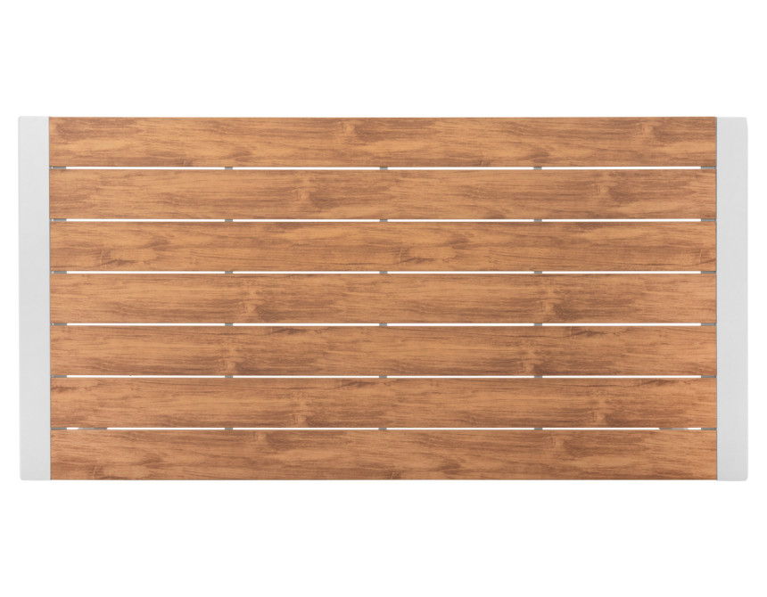 ΤΡΑΠΕΖΙ ΕΞΩΤ.ΧΩΡΟΥ GOYA HM6059.01 ΑΛΟΥΜΙΝΙΟ ΛΕΥΚΟ & POLYWOOD 160X80Χ75Υεκ.