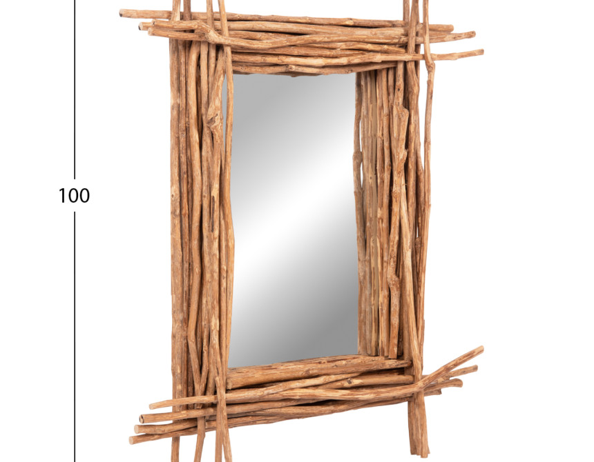 ΚΑΘΡΕΠΤΗΣ ΤΟΙΧΟΥ TWIGGER HM4442 DRIFTWOOD ΣΕ ΦΥΣΙΚΟ ΧΡΩΜΑ 80x15x100Υεκ