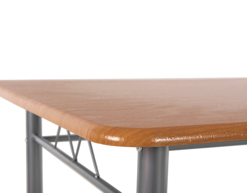 ΣΕΤ ΤΡΑΠΕΖΑΡΙΑΣ 5ΤΜΧ PEARY HM9416.12 ΜΕΤΑΛΛΟ ΑΣΗΜΙ-MDF ΣΟΝΑΜΑ 110x60x74Yεκ.