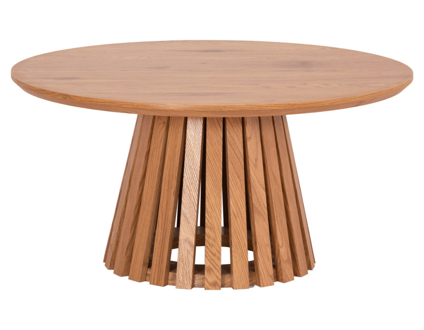 ΤΡΑΠΕΖΙ ΣΑΛΟΝΙΟΥ TALBERT HM18024 MDF ΣΕ ΑΝΟΙΧΤΟ ΦΥΣΙΚΟ ΞΥΛΟΥ Φ80x40,5Υεκ.