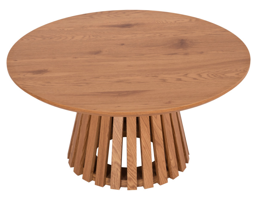ΤΡΑΠΕΖΙ ΣΑΛΟΝΙΟΥ TALBERT HM18024 MDF ΣΕ ΑΝΟΙΧΤΟ ΦΥΣΙΚΟ ΞΥΛΟΥ Φ80x40,5Υεκ.