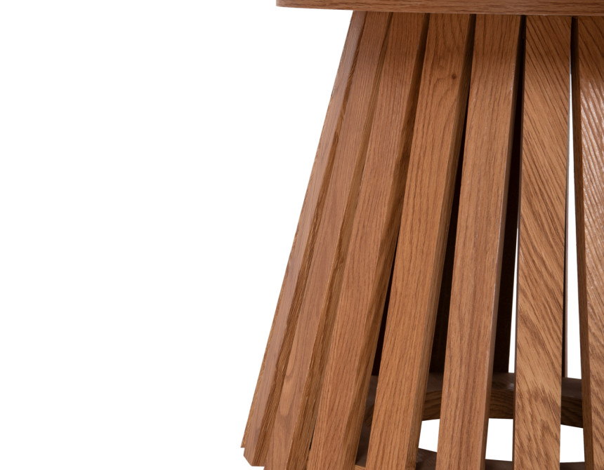 ΤΡΑΠΕΖΙ ΣΑΛΟΝΙΟΥ TALBERT HM18024 MDF ΣΕ ΑΝΟΙΧΤΟ ΦΥΣΙΚΟ ΞΥΛΟΥ Φ80x40,5Υεκ.