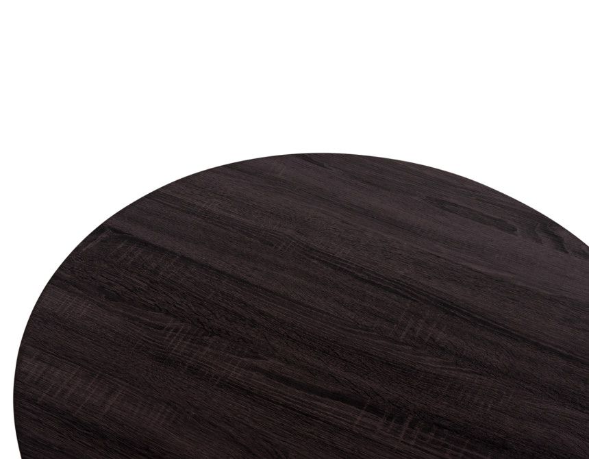 ΤΡΑΠΕΖΙ ΣΑΛΟΝΙΟΥ SEWELL HM18033 MDF ΣΕ ZEBRANO-ΜΕΤΑΛΛΙΚΑ ΠΟΔΙΑ-WICKER Φ80x46Υεκ.