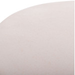 ΒΟΗΘΗΤΙΚΟ ΤΡΑΠΕΖΙ ΣΤΡΟΓΓΥΛΟ DELIA HM18167.02 FIBER CEMENT ΛΕΥΚΟ & RATTAN Φ40x45Υεκ