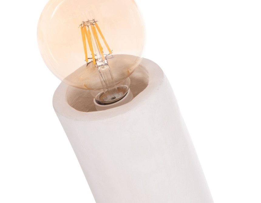 ΔΙΑΚΟΣΜΗΤΙΚΟ ΦΩΤΙΣΤΙΚΟ ΔΑΠΕΔΟΥ TUSKEN HM4702.02 FIBER CEMENT-ΛΕΥΚΟ 50x43x145Υεκ