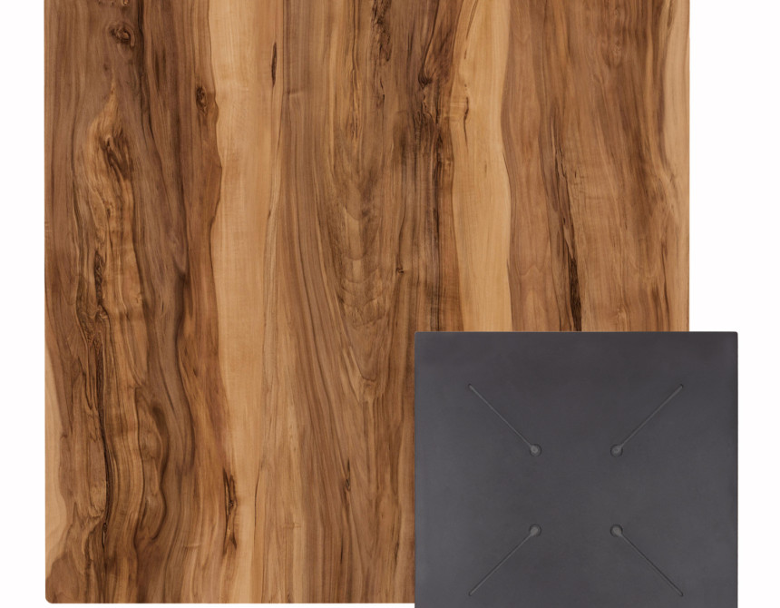 ΕΠΙΦΑΝΕΙΑ ΤΡΑΠΕΖΙΟΥ ΤΕΤΡΑΓΩΝΗ HPL HM5838.30 INDIAN SHEESHAM 70x70εκ