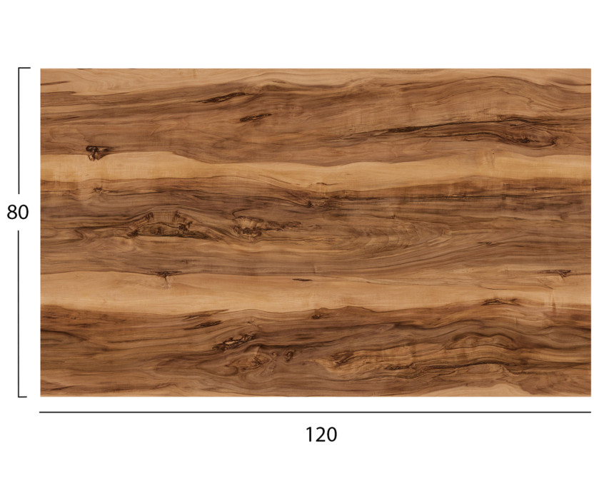 ΕΠΙΦΑΝΕΙΑ ΤΡΑΠΕΖΙΟΥ HPL ΟΡΘΟΓΩΝΙΑ HM5840.30 INDIAN SHEESHAM 120x80εκ.
