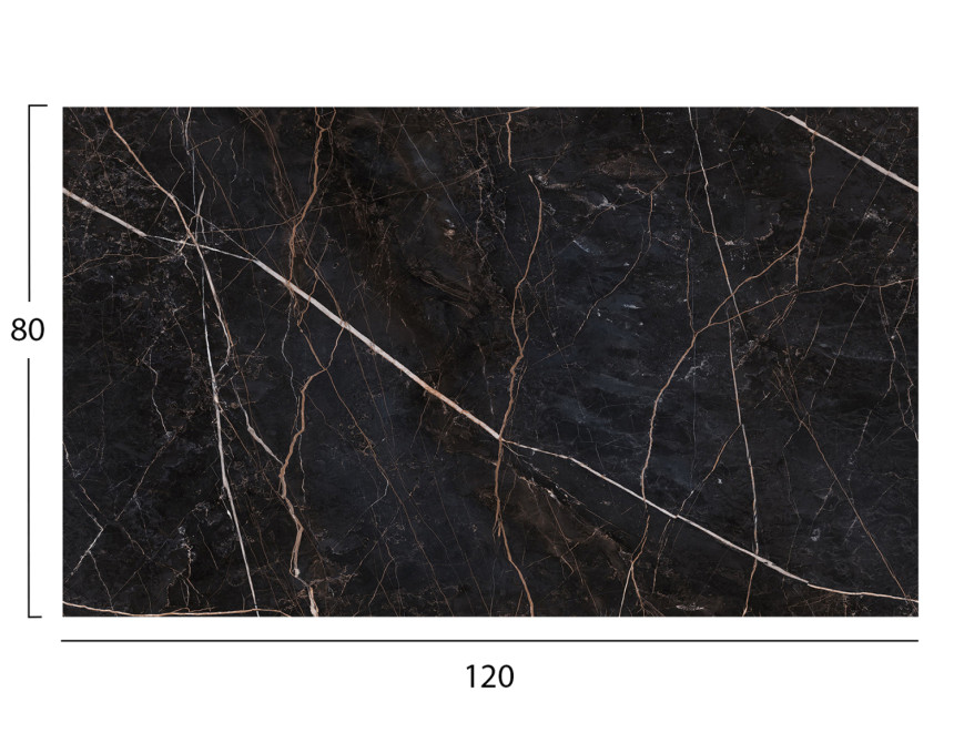 ΕΠΙΦΑΝΕΙΑ ΤΡΑΠΕΖΙΟΥ HPL ΟΡΘΟΓΩΝΙΑ HM5840.34 BLACK MARBLE 120x80εκ.