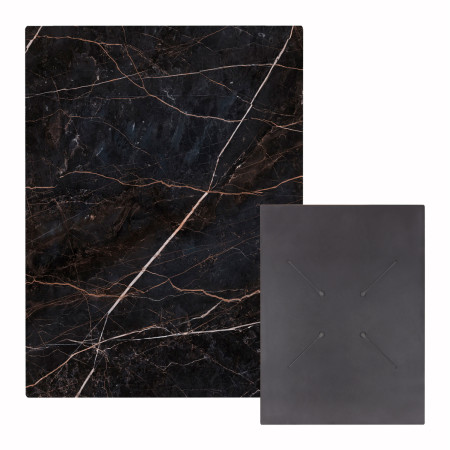 ΕΠΙΦΑΝΕΙΑ ΤΡΑΠΕΖΙΟΥ HPL ΟΡΘΟΓΩΝΙΑ HM6350.34 BLACK MARBLE 60x80εκ.