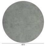 ΕΠΙΦΑΝΕΙΑ ΤΡΑΠΕΖΙΟΥ HPL ΣΤΡΟΓΓΥΛΗ HM5842.32 CEMENT Φ70εκ.