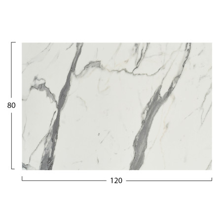 ΕΠΙΦΑΝΕΙΑ ΤΡΑΠΕΖΙΟΥ HPL ΟΡΘΟΓΩΝΙΑ HM5840.31 WHITE MARBLE 120x80εκ.