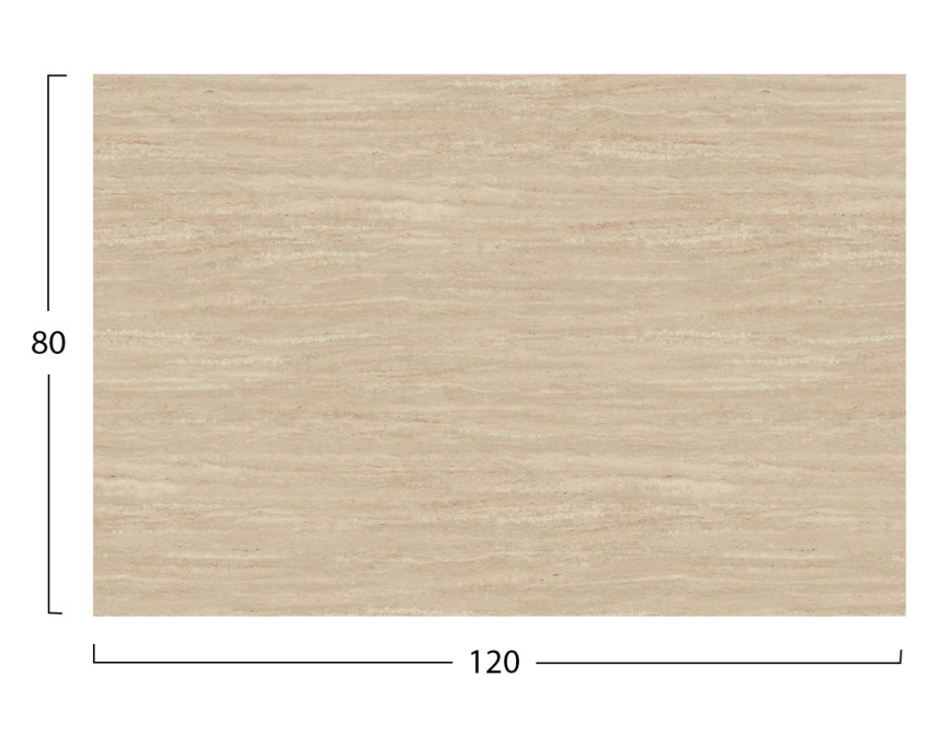 ΕΠΙΦΑΝΕΙΑ ΤΡΑΠΕΖΙΟΥ HPL ΟΡΘΟΓΩΝΙΑ HM5840.35 TRAVERTINE 120x80εκ.