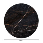 ΕΠΙΦΑΝΕΙΑ ΤΡΑΠΕΖΙΟΥ HPL ΣΤΡΟΓΓΥΛΗ HM5841.34 BLACK MARBLE Φ60εκ.