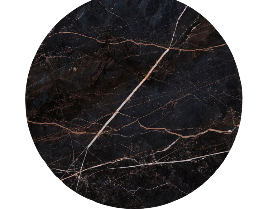 ΕΠΙΦΑΝΕΙΑ ΤΡΑΠΕΖΙΟΥ HPL ΣΤΡΟΓΓΥΛΗ HM5841.34 BLACK MARBLE Φ60εκ.