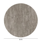 ΕΠΙΦΑΝΕΙΑ ΤΡΑΠΕΖΙΟΥ HPL ΣΤΡΟΓΓΥΛΗ HM5842.37 CONCRETE Φ70εκ.