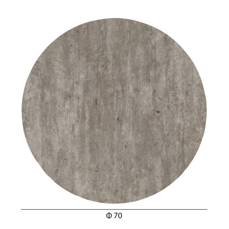 ΕΠΙΦΑΝΕΙΑ ΤΡΑΠΕΖΙΟΥ HPL ΣΤΡΟΓΓΥΛΗ HM5842.37 CONCRETE Φ70εκ.