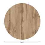 ΕΠΙΦΑΝΕΙΑ ΤΡΑΠΕΖΙΟΥ HPL ΣΤΡΟΓΓΥΛΗ HM5842.36 SONAMA OAK Φ70εκ.