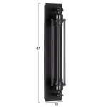 ΑΠΛΙΚΑ ΤΟΙΧΟΥ 2ΦΩΤΗ BEACON HM4463 ΜΕΤΑΛΛΟ ΣΕ ΜΑΥΡΟ 10x10x47Υεκ.