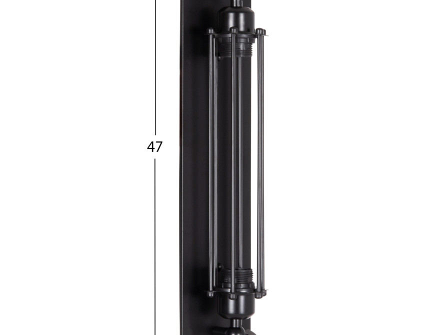 ΑΠΛΙΚΑ ΤΟΙΧΟΥ 2ΦΩΤΗ BEACON HM4463 ΜΕΤΑΛΛΟ ΣΕ ΜΑΥΡΟ 10x10x47Υεκ.