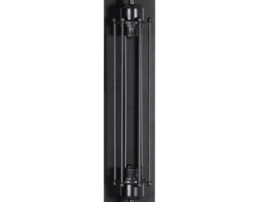 ΑΠΛΙΚΑ ΤΟΙΧΟΥ 2ΦΩΤΗ BEACON HM4463 ΜΕΤΑΛΛΟ ΣΕ ΜΑΥΡΟ 10x10x47Υεκ.