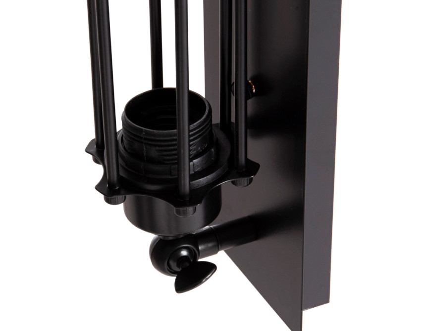 ΑΠΛΙΚΑ ΤΟΙΧΟΥ 2ΦΩΤΗ BEACON HM4463 ΜΕΤΑΛΛΟ ΣΕ ΜΑΥΡΟ 10x10x47Υεκ.