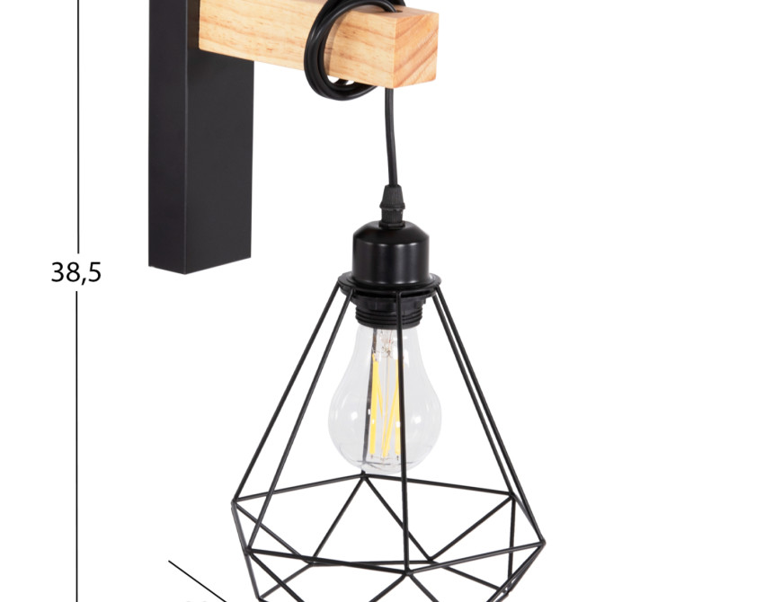 ΑΠΛΙΚΑ ΤΟΙΧΟΥ GROB HM4474 ΜΕΤΑΛΛΟ-ΞΥΛΟ 20x26x38,5Υεκ.