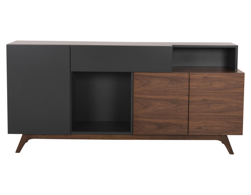 ΜΠΟΥΦΕΣ PREDA HM9747 MDF ΜΕ ΚΑΡΥΔΙ & ΣΚΟΥΡΟ ΓΚΡΙ ΚΑΠΛΑΜΑ 167x28-40x80Υεκ.