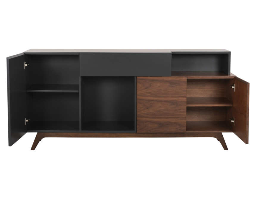 ΜΠΟΥΦΕΣ PREDA HM9747 MDF ΜΕ ΚΑΡΥΔΙ & ΣΚΟΥΡΟ ΓΚΡΙ ΚΑΠΛΑΜΑ 167x28-40x80Υεκ.