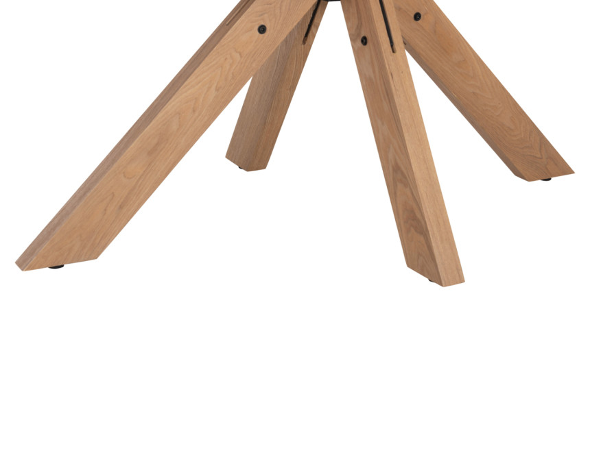 ΤΡΑΠΕΖΙ PAOLO HM9853 MDF ΜΕ ΚΑΠΛΑΜΑ ΦΡΑΞΙΝΟΥ-ΠΟΔΙΑ RUBBERWOOD-ΦΥΣΙΚΟ 180x90x75Yεκ