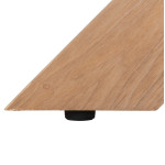 ΤΡΑΠΕΖΙ PAOLO HM9853 MDF ΜΕ ΚΑΠΛΑΜΑ ΦΡΑΞΙΝΟΥ-ΠΟΔΙΑ RUBBERWOOD-ΦΥΣΙΚΟ 180x90x75Yεκ