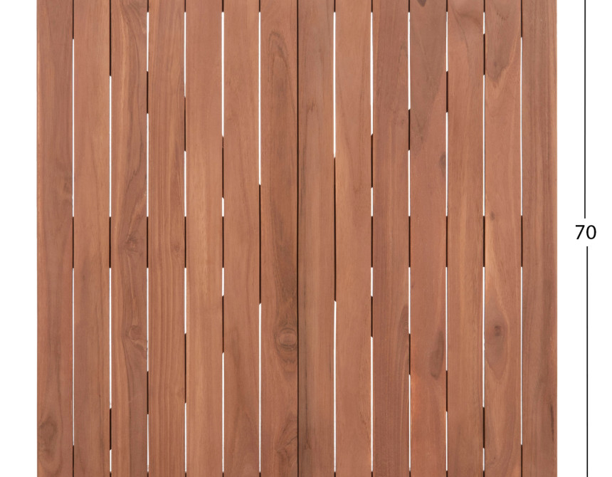 ΕΠΙΦΑΝΕΙΑ ΤΡΑΠΕΖΙΟΥ ΤΕΤΡΑΓΩΝΗ HM18136 ΞΥΛΟ TEAK--ΦΥΣΙΚΟ 70x70x4(πάχος)εκ.