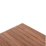 ΕΠΙΦΑΝΕΙΑ ΤΡΑΠΕΖΙΟΥ ΤΕΤΡΑΓΩΝΗ HM18136 ΞΥΛΟ TEAK--ΦΥΣΙΚΟ 70x70x4(πάχος)εκ.