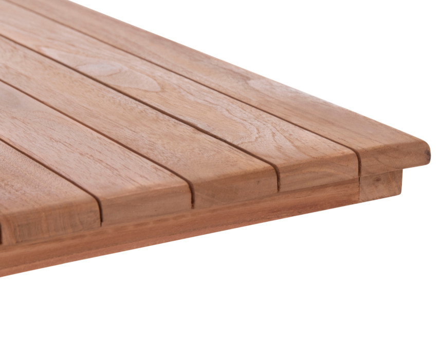 ΕΠΙΦΑΝΕΙΑ ΤΡΑΠΕΖΙΟΥ ΤΕΤΡΑΓΩΝΗ HM18136 ΞΥΛΟ TEAK--ΦΥΣΙΚΟ 70x70x4(πάχος)εκ.