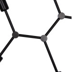 ΦΩΤΙΣΤΙΚΟ ΟΡΟΦΗΣ 4-ΦΩΤΟ LIGHTY HM7405.11 ΜΕΤΑΛΛΟ ΣΕ ΜΑΥΡΟ 57x5x52Υεκ.