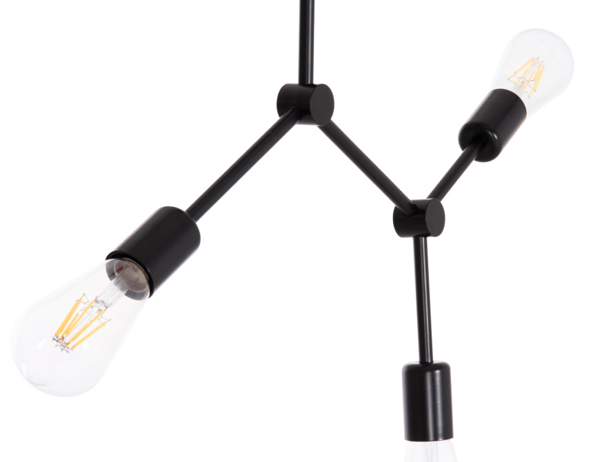 ΦΩΤΙΣΤΙΚΟ ΟΡΟΦΗΣ 3-ΦΩΤΟ LIGHTY HM7404.11 ΜΕΤΑΛΛΟ ΣΕ ΜΑΥΡΟ 52x5x48Υεκ.