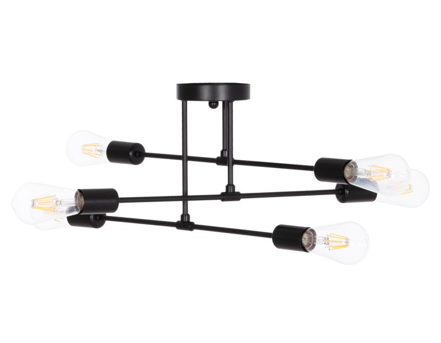 ΦΩΤΙΣΤΙΚΟ ΟΡΟΦΗΣ ΠΟΛΥΦΩΤΟ LIGHTY HM7427.11 ΜΕΤΑΛΛΟ ΣΕ ΜΑΥΡΟ 51x51x23Υεκ.