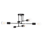 ΦΩΤΙΣΤΙΚΟ ΟΡΟΦΗΣ ΠΟΛΥΦΩΤΟ LIGHTY HM7427.11 ΜΕΤΑΛΛΟ ΣΕ ΜΑΥΡΟ 51x51x23Υεκ.