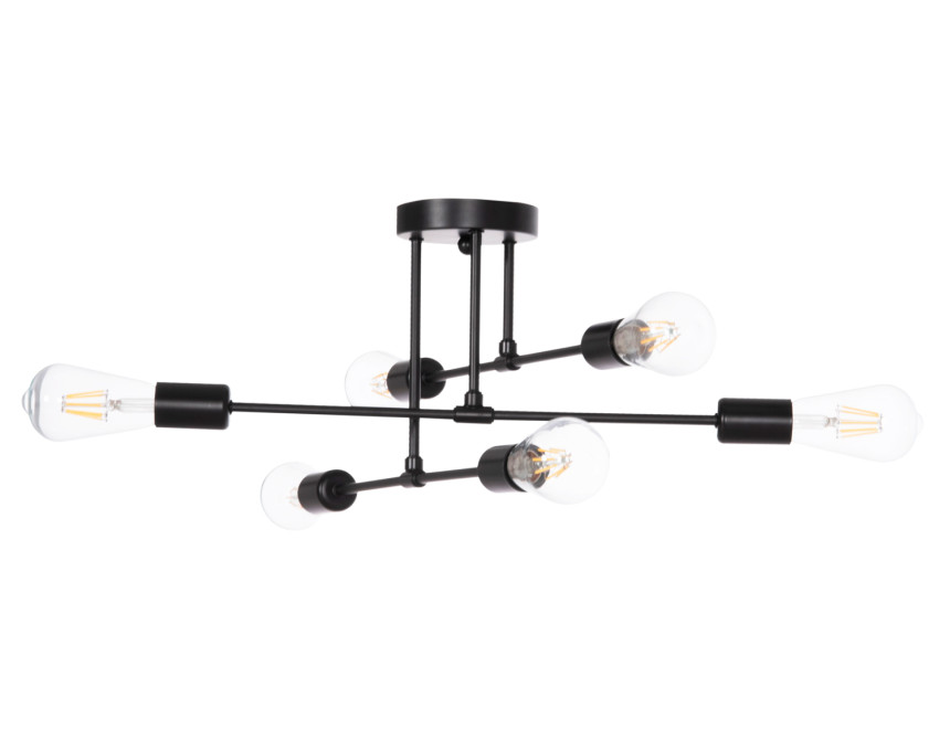 ΦΩΤΙΣΤΙΚΟ ΟΡΟΦΗΣ ΠΟΛΥΦΩΤΟ LIGHTY HM7427.11 ΜΕΤΑΛΛΟ ΣΕ ΜΑΥΡΟ 51x51x23Υεκ.