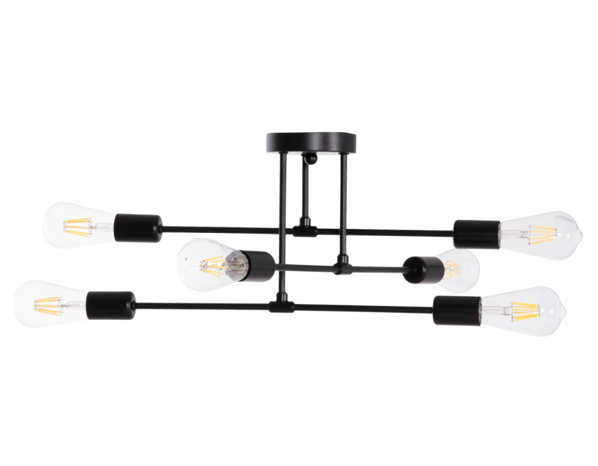 ΦΩΤΙΣΤΙΚΟ ΟΡΟΦΗΣ ΠΟΛΥΦΩΤΟ LIGHTY HM7427.11 ΜΕΤΑΛΛΟ ΣΕ ΜΑΥΡΟ 51x51x23Υεκ.