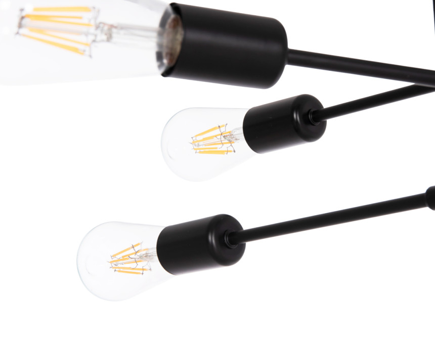 ΦΩΤΙΣΤΙΚΟ ΟΡΟΦΗΣ ΠΟΛΥΦΩΤΟ LIGHTY HM7427.11 ΜΕΤΑΛΛΟ ΣΕ ΜΑΥΡΟ 51x51x23Υεκ.