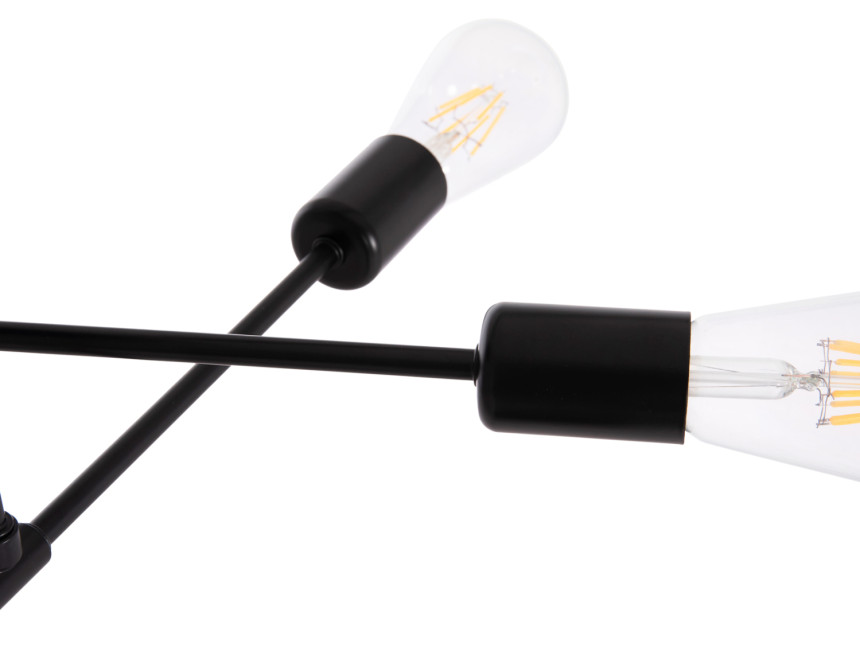 ΦΩΤΙΣΤΙΚΟ ΟΡΟΦΗΣ ΠΟΛΥΦΩΤΟ LIGHTY HM7427.11 ΜΕΤΑΛΛΟ ΣΕ ΜΑΥΡΟ 51x51x23Υεκ.