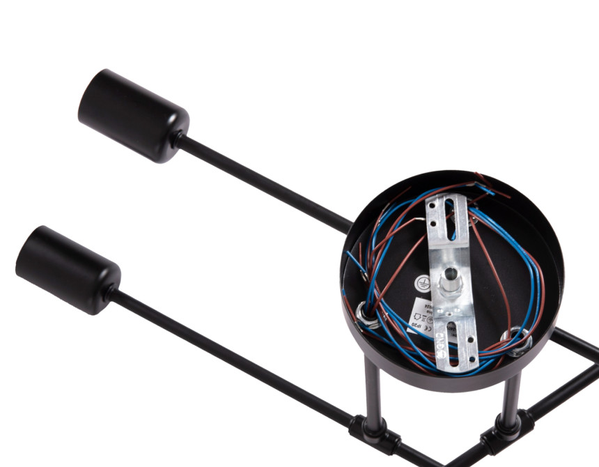 ΦΩΤΙΣΤΙΚΟ ΟΡΟΦΗΣ ΠΟΛΥΦΩΤΟ LIGHTY HM7427.11 ΜΕΤΑΛΛΟ ΣΕ ΜΑΥΡΟ 51x51x23Υεκ.