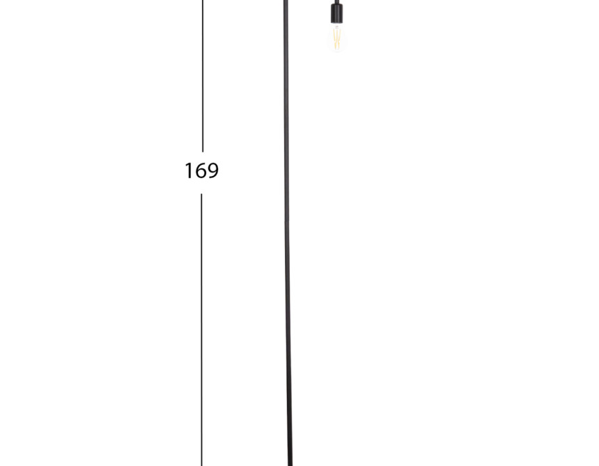 ΦΩΤΙΣΤΙΚΟ ΔΑΠΕΔΟΥ KRAMER HM7535.11 ΜΕΤΑΛΛΟ ΣΕ ΜΑΥΡΟ 23x169Υεκ.