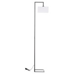 ΦΩΤΙΣΤΙΚΟ ΔΑΠΕΔΟΥ BRANS HM7532.11 ΜΕΤΑΛΛΟ ΜΑΥΡΟ--PVC ΛΕΥΚΟ ΚΑΠΕΛΟ 25x33x170Υεκ.