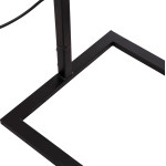 ΦΩΤΙΣΤΙΚΟ ΔΑΠΕΔΟΥ BRANS HM7532.11 ΜΕΤΑΛΛΟ ΜΑΥΡΟ--PVC ΛΕΥΚΟ ΚΑΠΕΛΟ 25x33x170Υεκ.