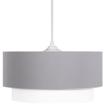 ΦΩΤΙΣΤΙΚΟ ΟΡΟΦΗΣ ΚΥΛΙΝΔΡΙΚΟ KRIKS HM4706.01 PVC ΣΕ ΛΕΥΚΟ-ΓΚΡΙ Φ30x70Υεκ.
