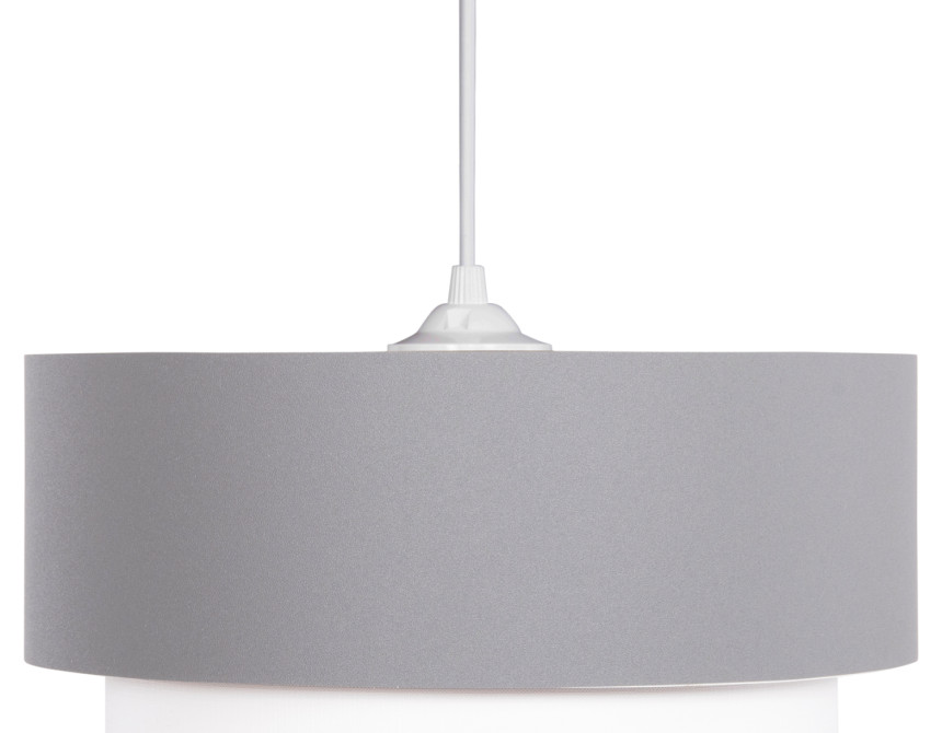 ΦΩΤΙΣΤΙΚΟ ΟΡΟΦΗΣ ΚΥΛΙΝΔΡΙΚΟ KRIKS HM4706.01 PVC ΣΕ ΛΕΥΚΟ-ΓΚΡΙ Φ30x70Υεκ.